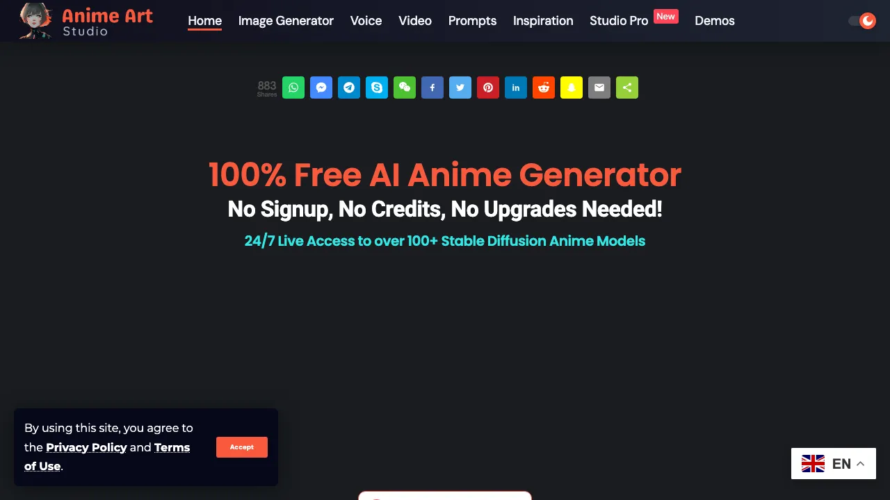 Anime Art Studio screenshot