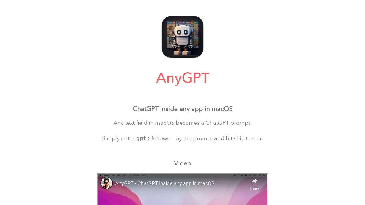 AnyGPT screenshot