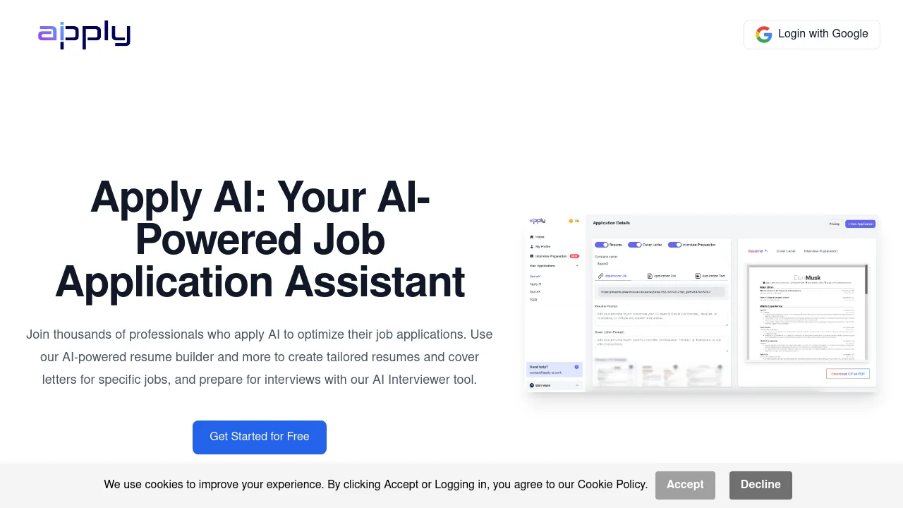 Apply AI screenshot