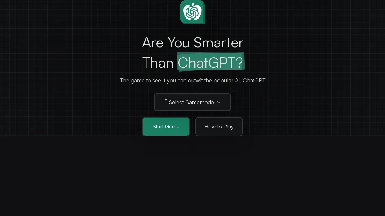 Are You Smarter Than ChatGPT? screenshot
