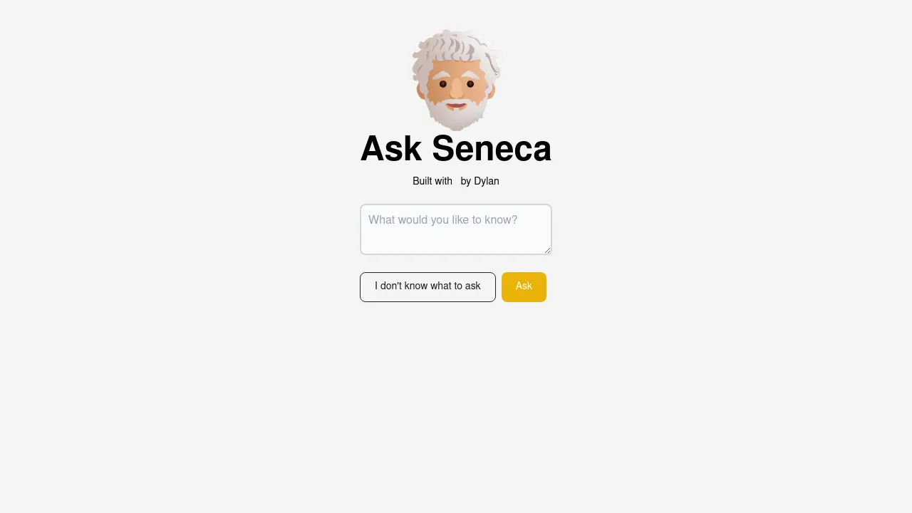 Ask Seneca screenshot