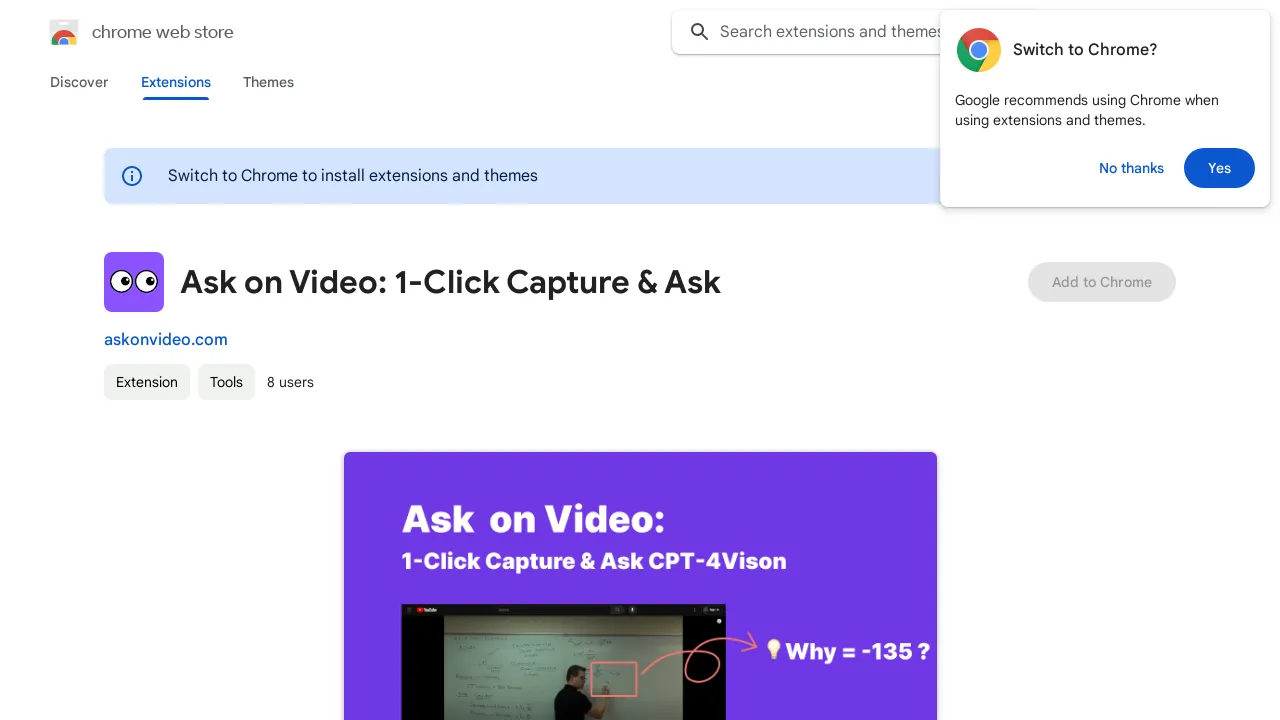 Ask on Video screenshot