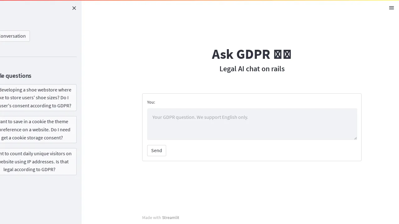 AskGDPR screenshot