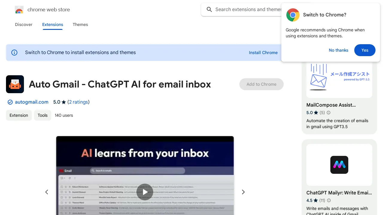 Auto Gmail AI screenshot