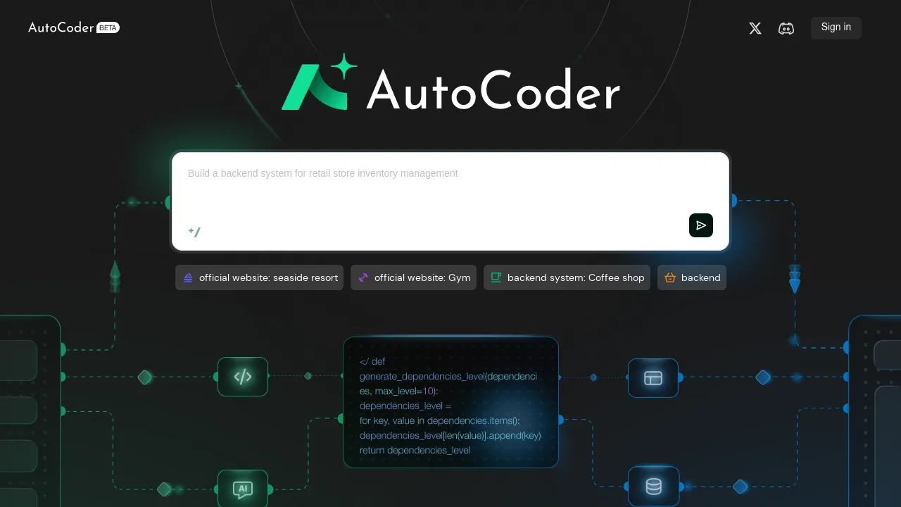 Autocoder.cc screenshot