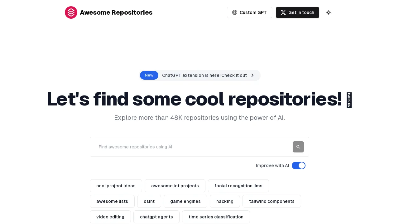 Awesome Repositories screenshot