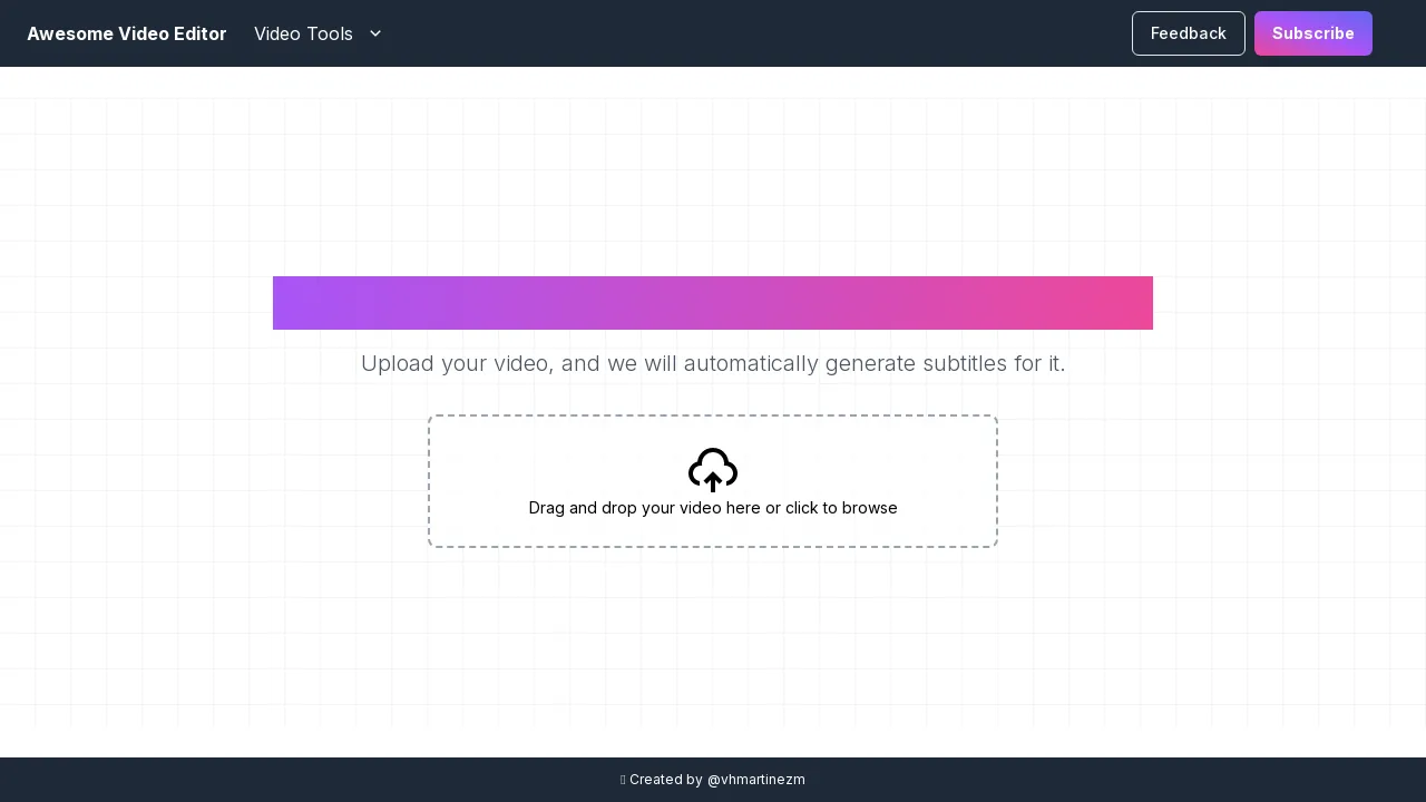 Awesome Video Editor