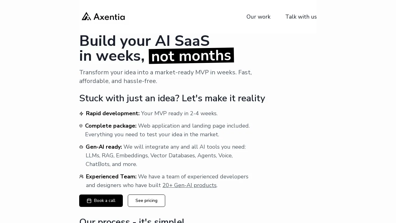 Axentia screenshot
