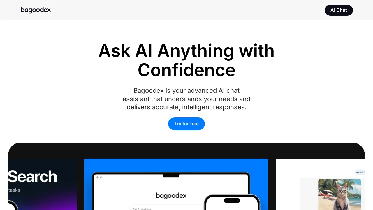 Bagoodex AI screenshot