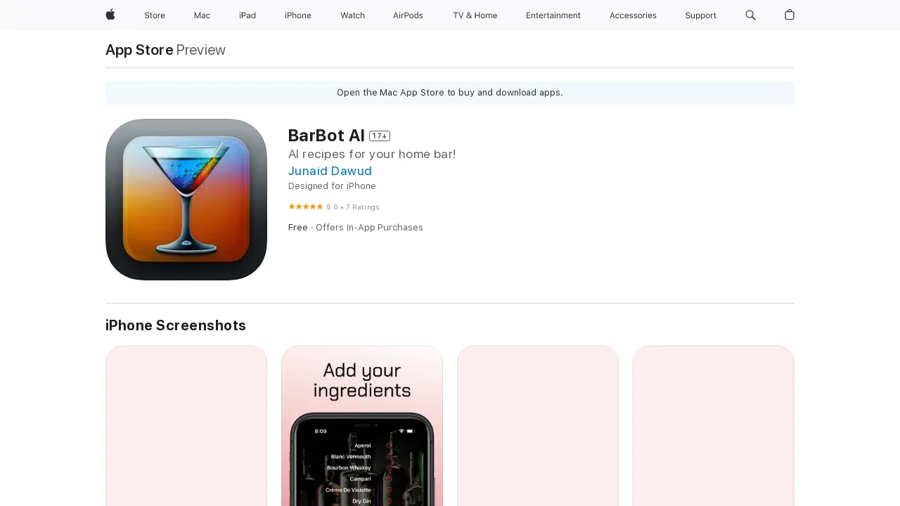 BarBot AI screenshot