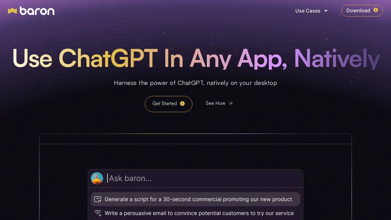 Baron AI screenshot