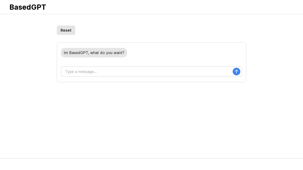 BasedGPT screenshot