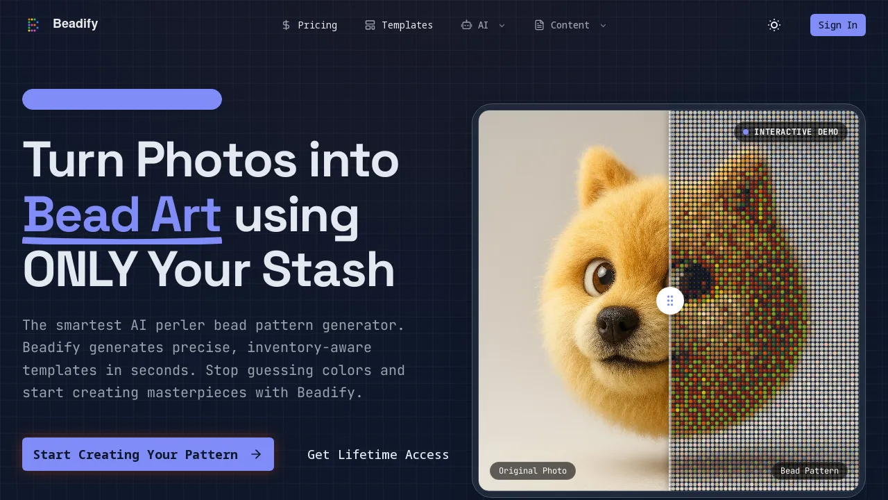 Beadify screenshot