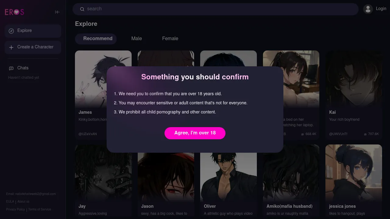 Best NSFW Character AI Chat Online screenshot