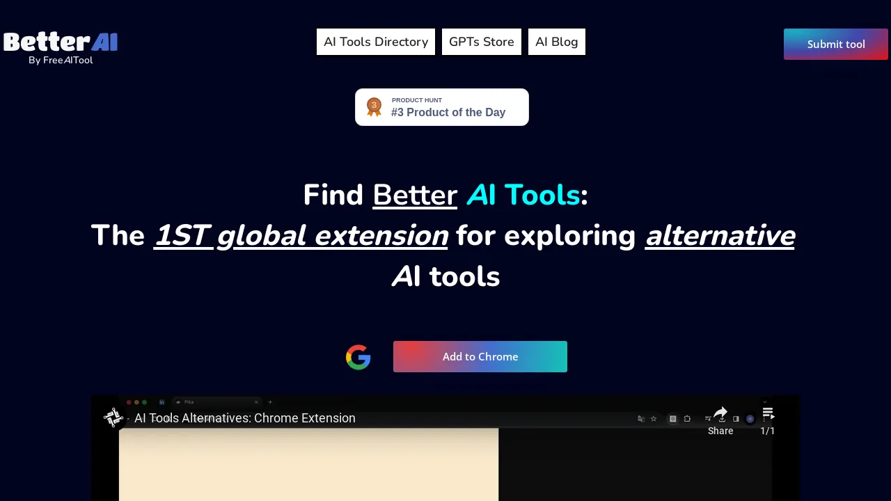 BetterAI - Find better AI tools screenshot