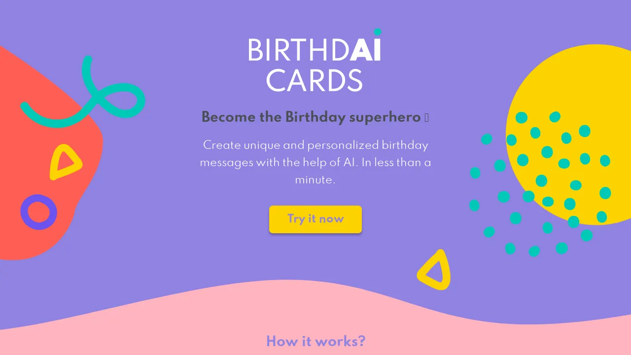 Birthdaicards screenshot