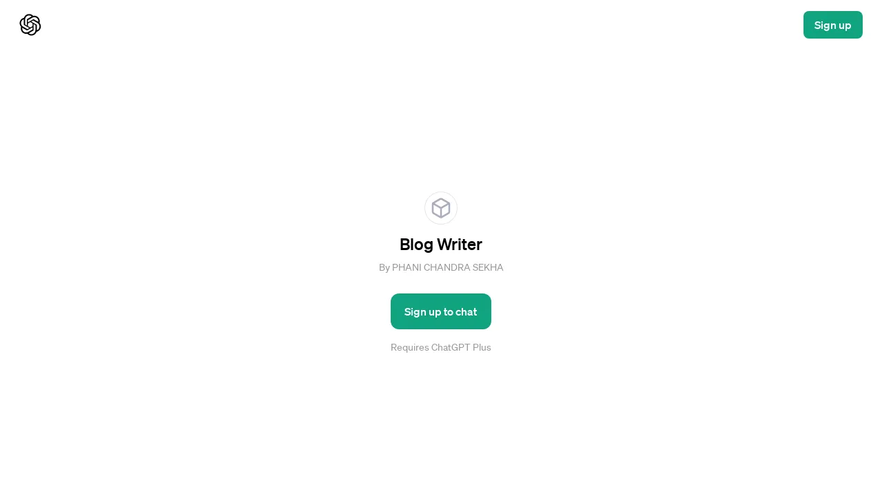 Blog Writer screenshot