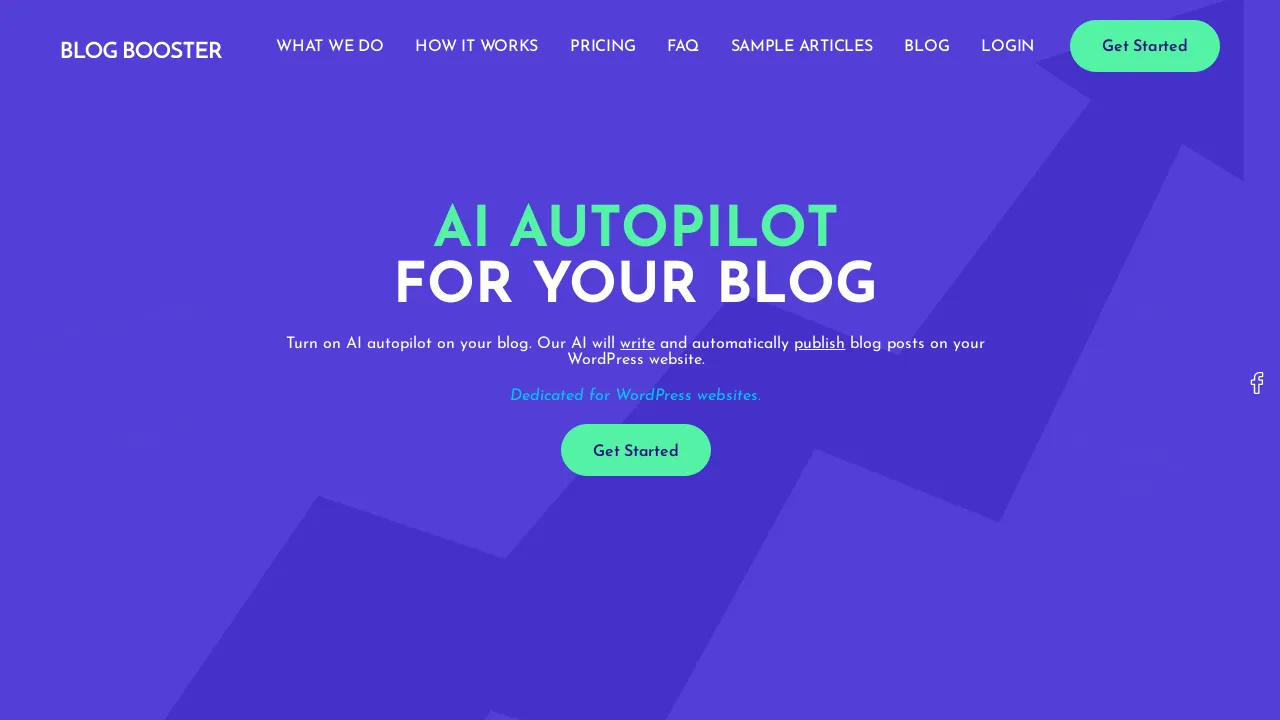 Blogbooster screenshot