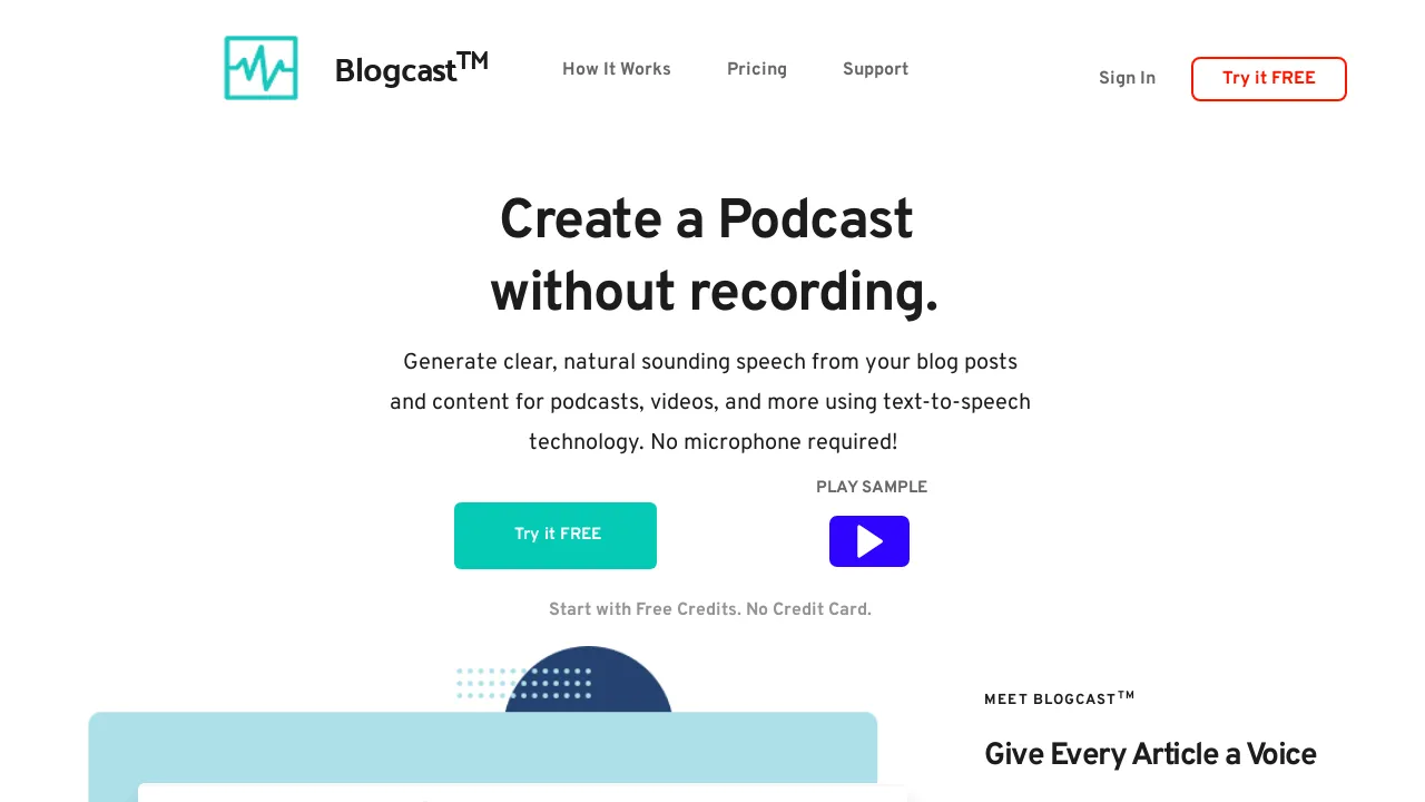 Blogcast screenshot