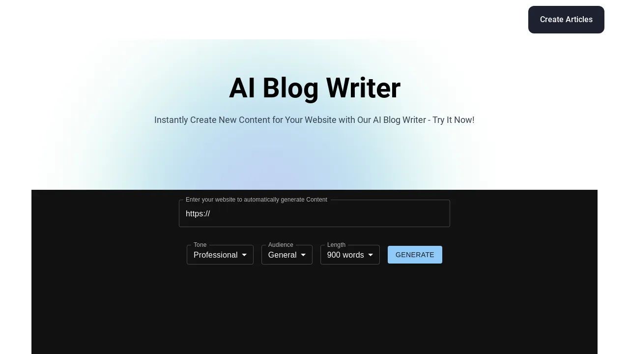 Blogmuse screenshot