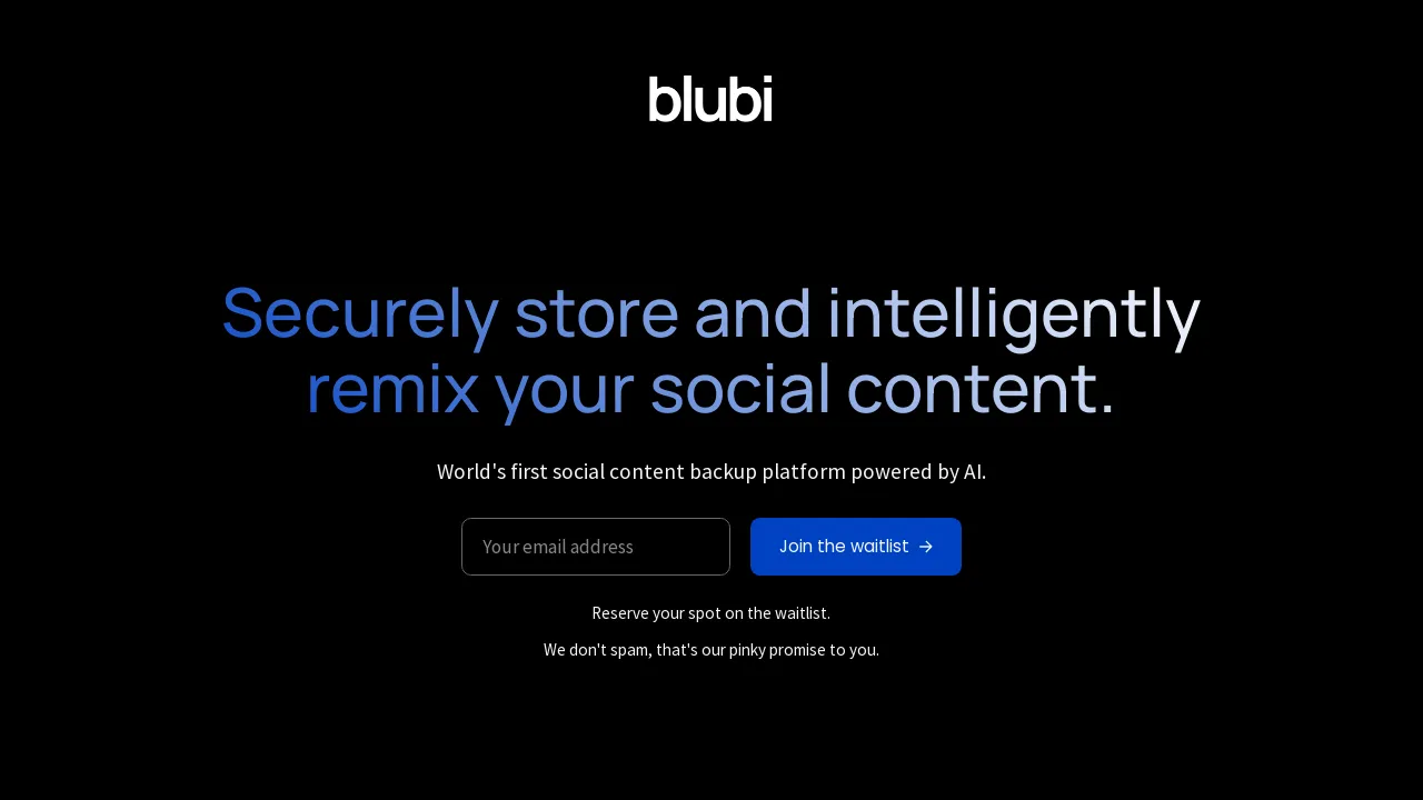 Blubi screenshot