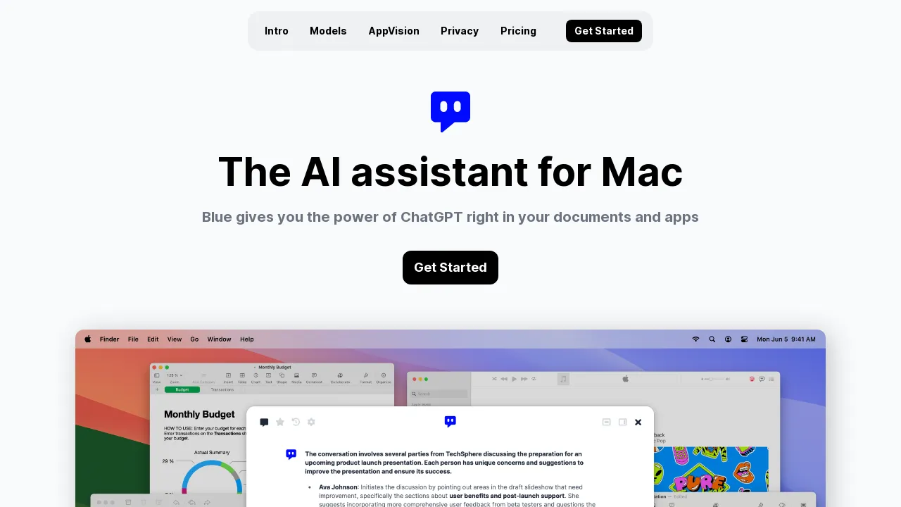 Blue - ChatGPT for Mac