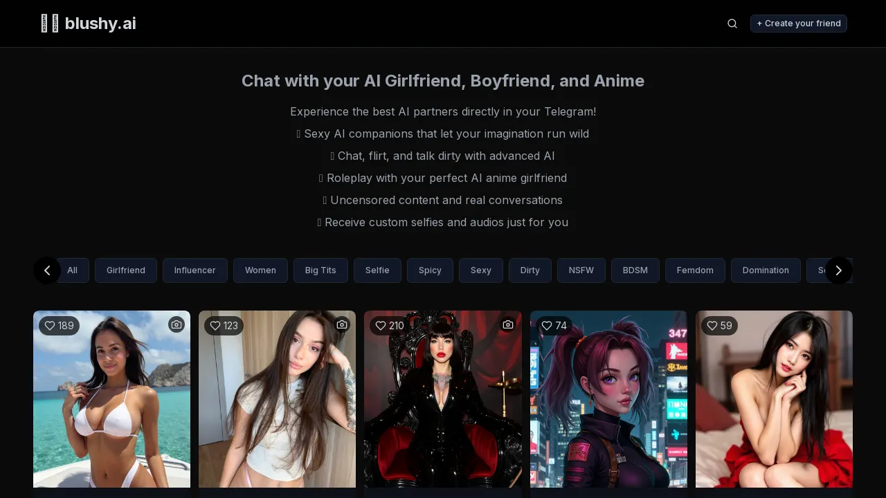 Blushy AI screenshot