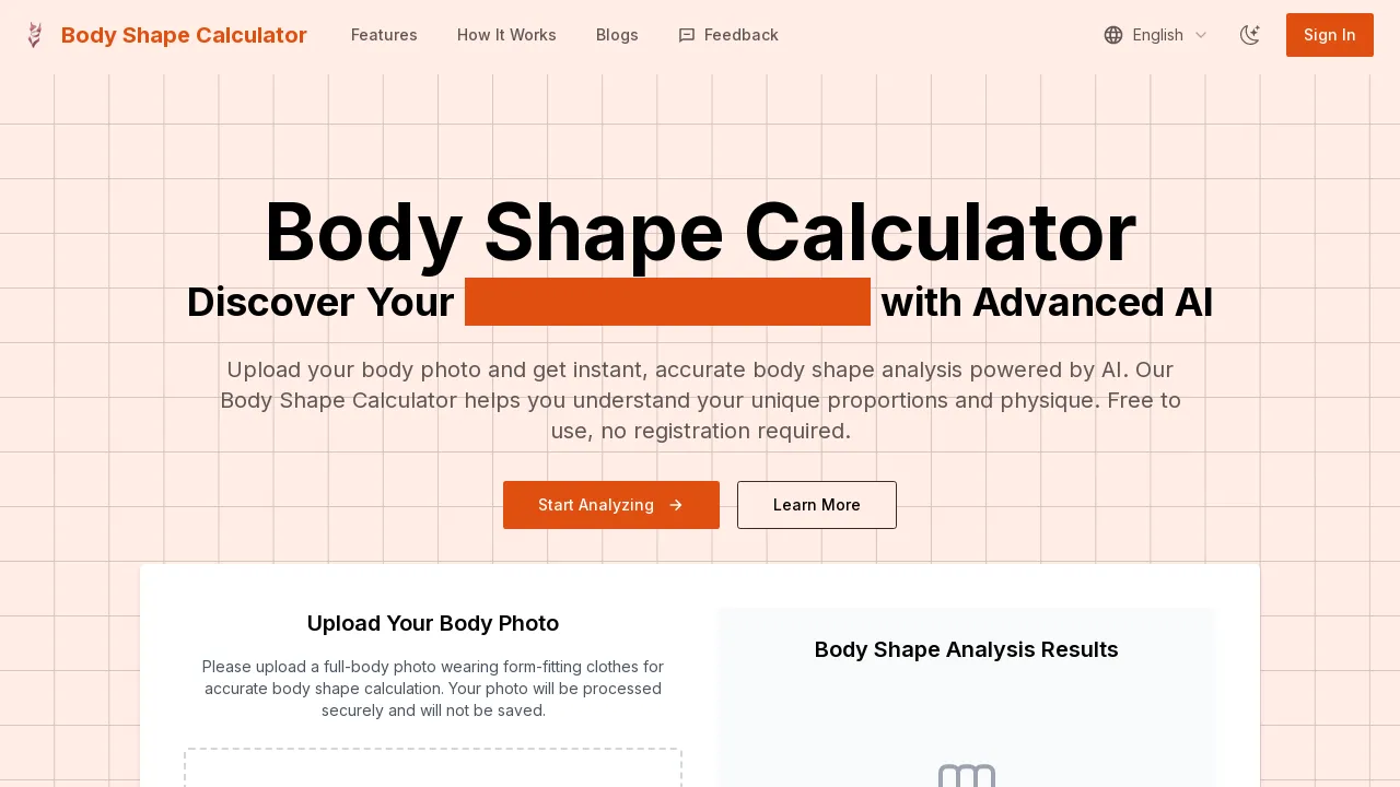 Body Shape Calculator screenshot