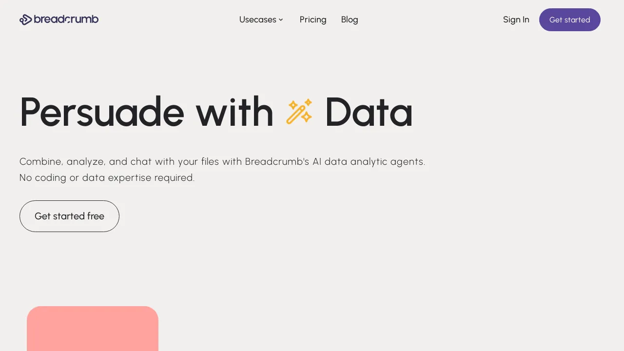 Breadcrumb screenshot