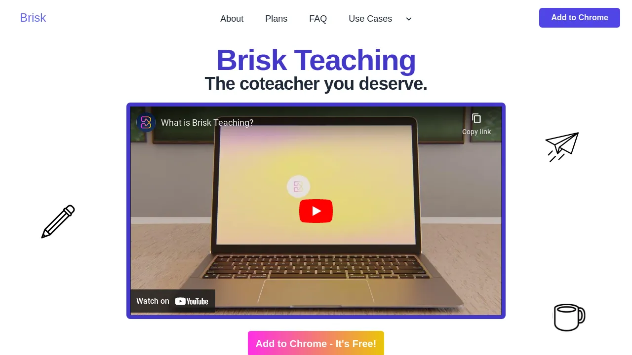 Brisk Teaching screenshot