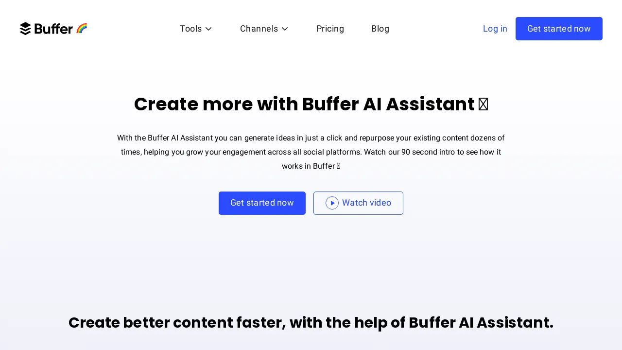Buffer AI assistant screenshot