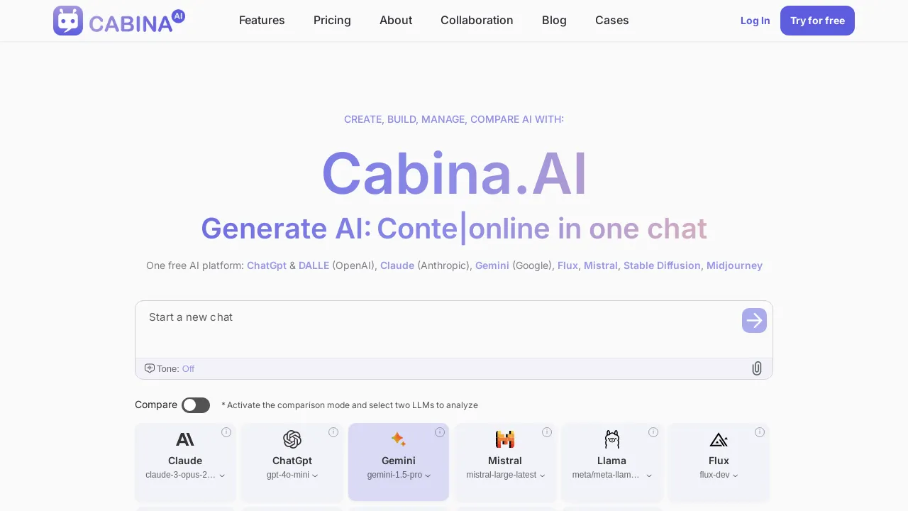 Cabina.AI screenshot