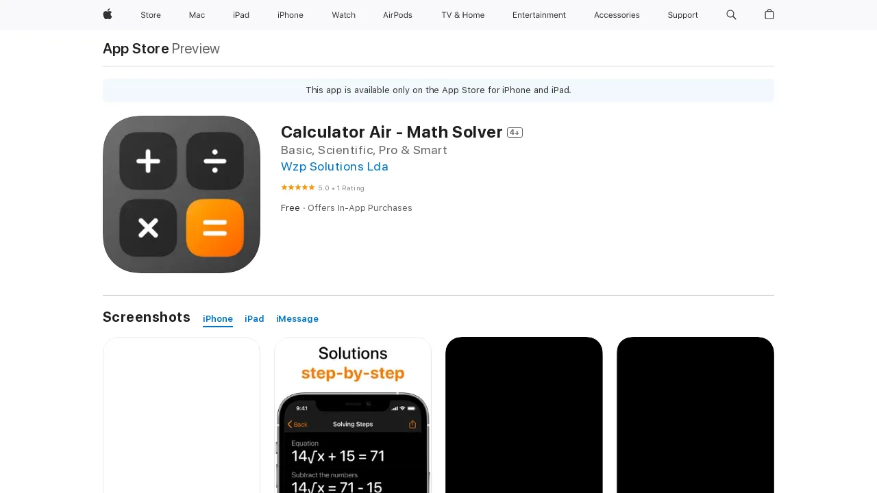 Calculator Air screenshot
