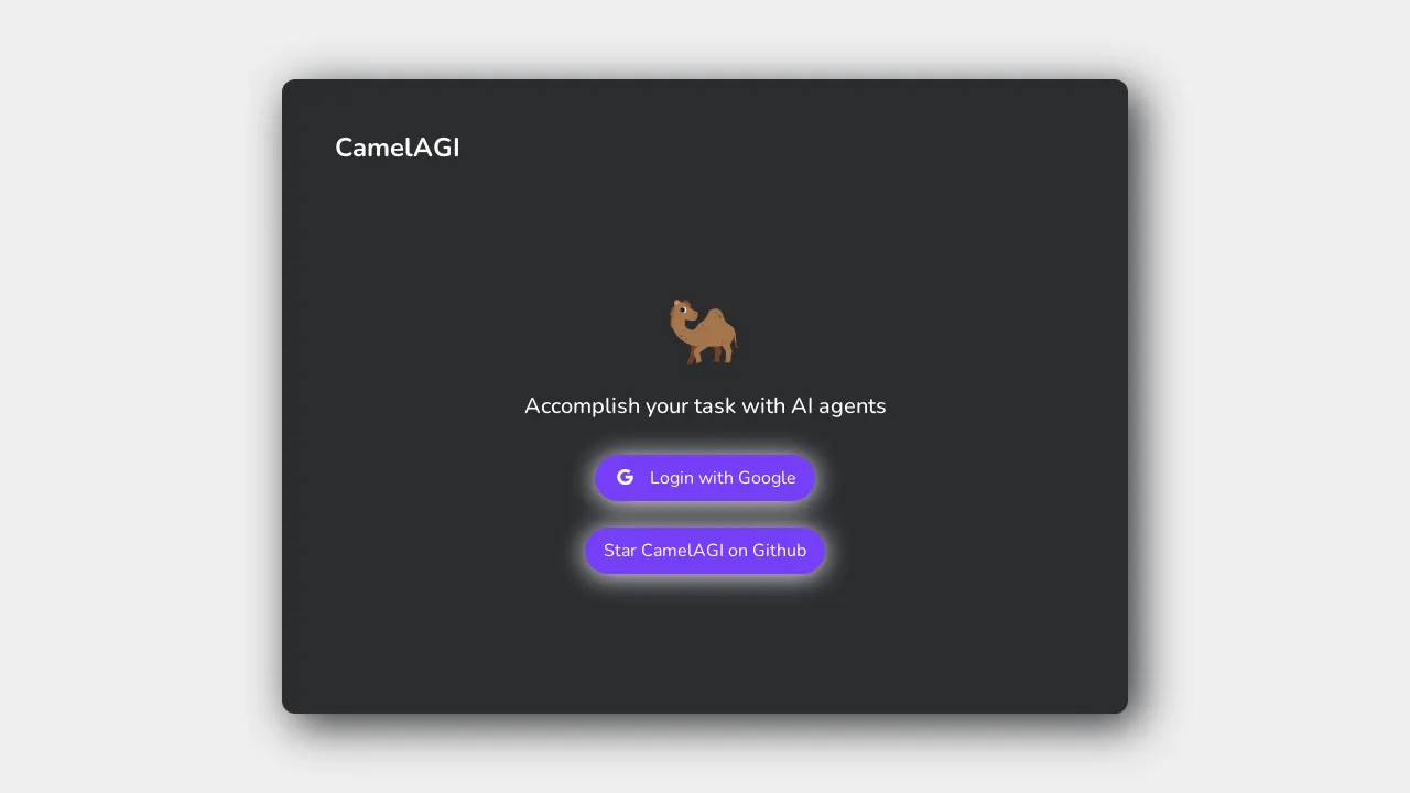 CamelAGI screenshot