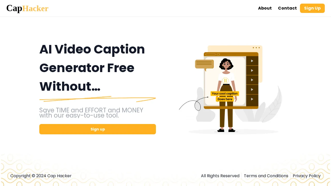 CapHacker- AI Video Caption Generator screenshot