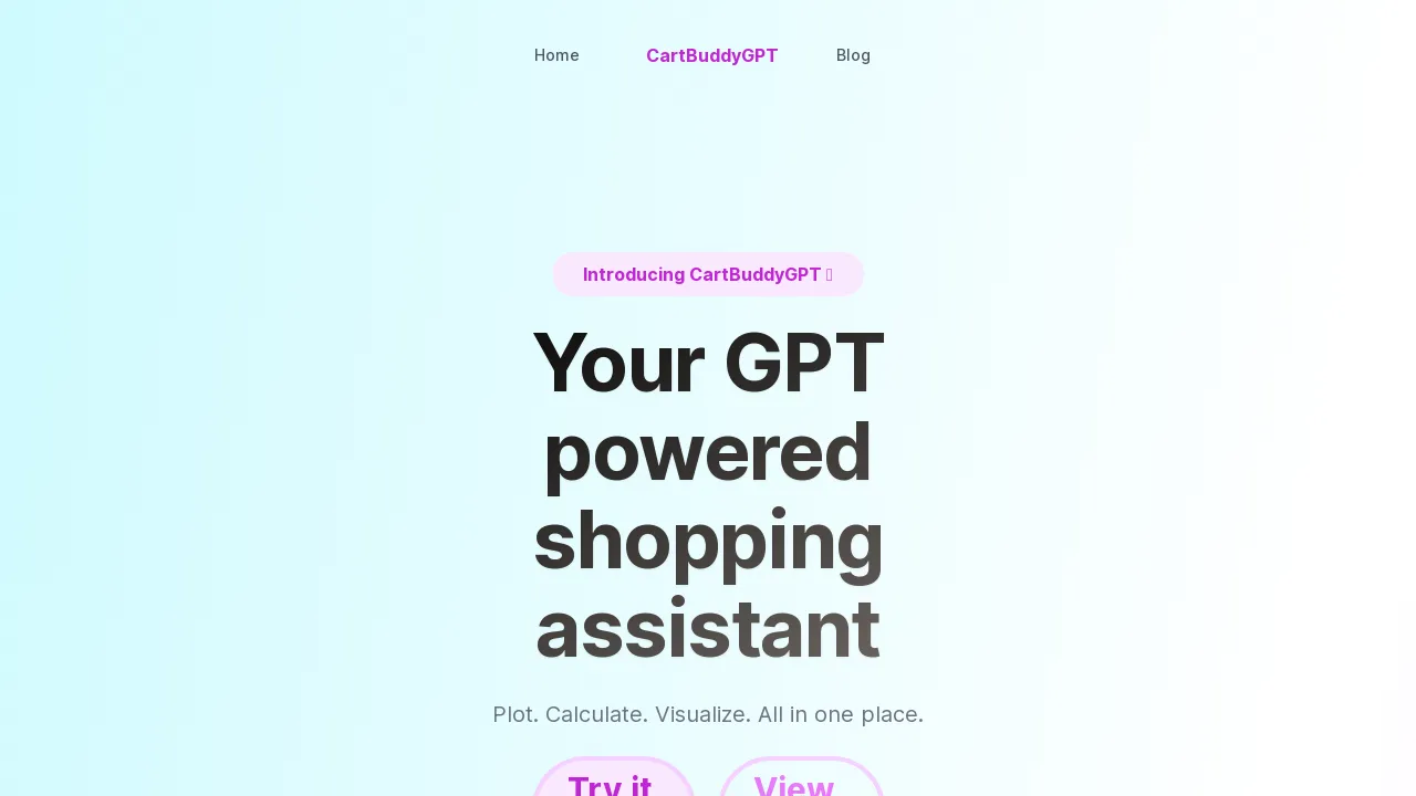 CartBuddyGPT screenshot