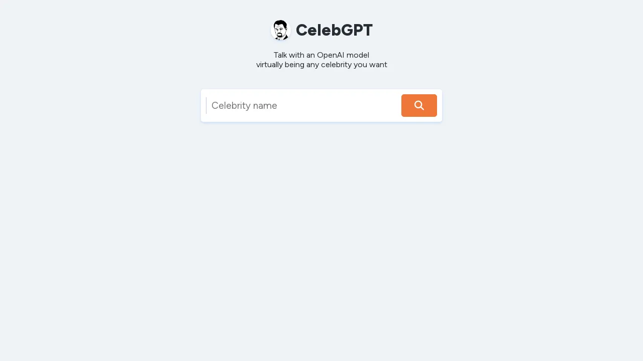 CelebGPT screenshot