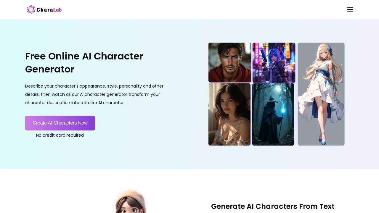CharaLab screenshot