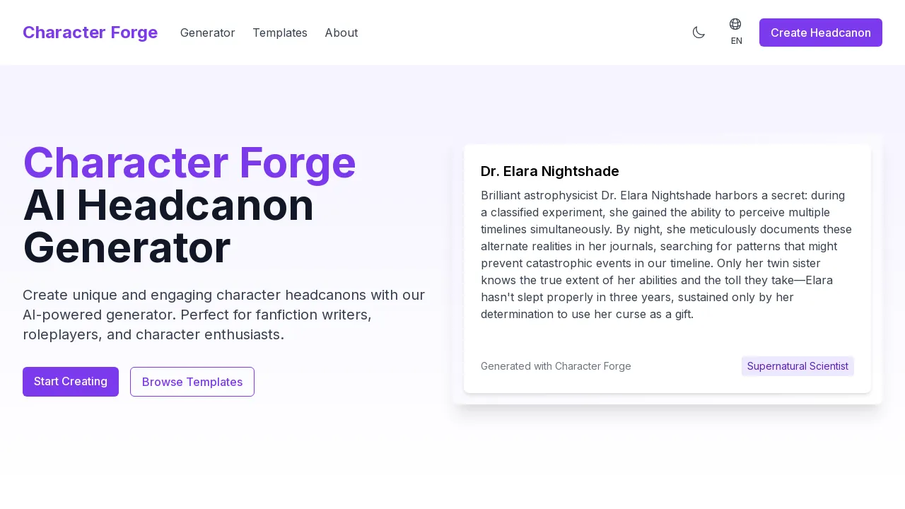 Character Forge screenshot