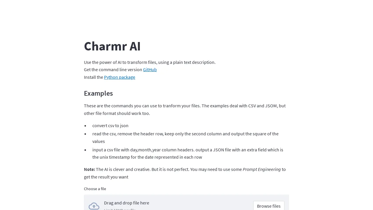 Charmrai screenshot