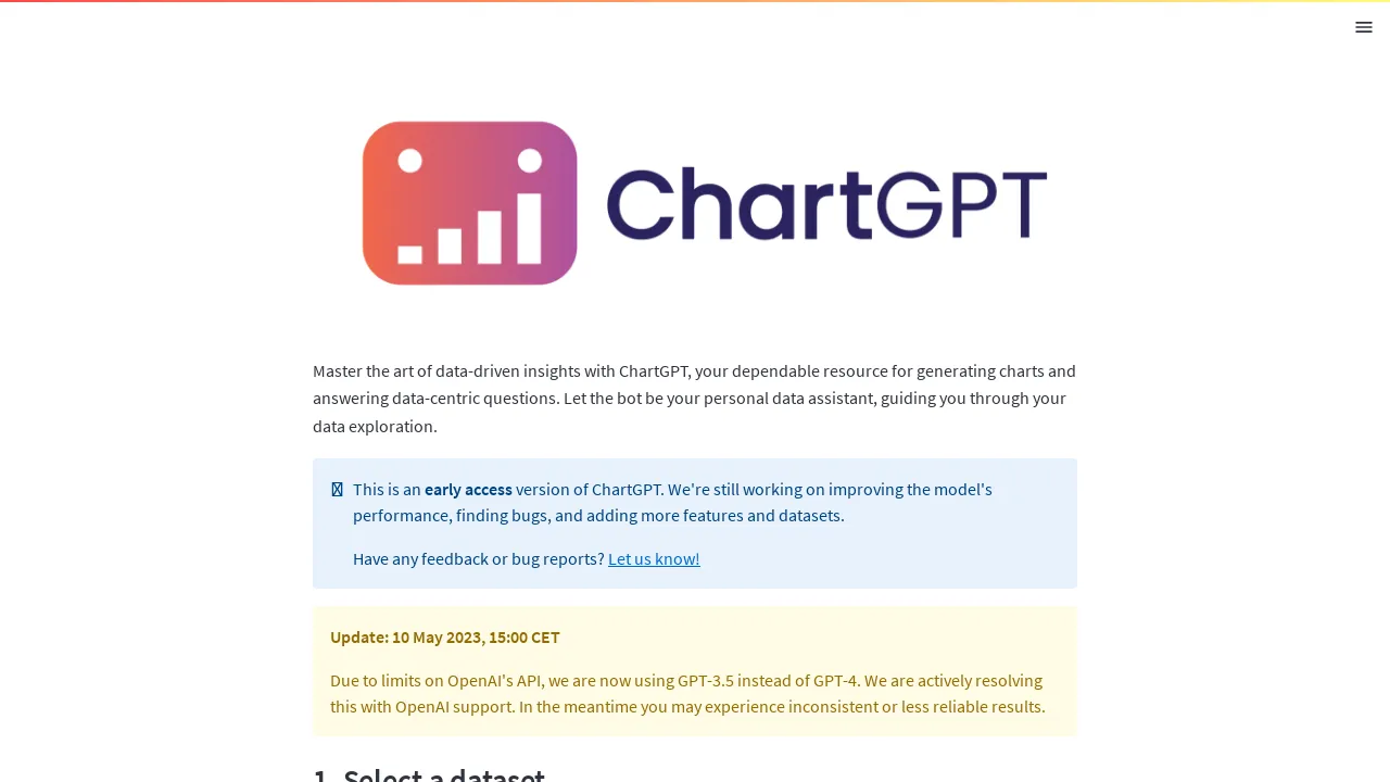 ChartGPT Cadlabs screenshot