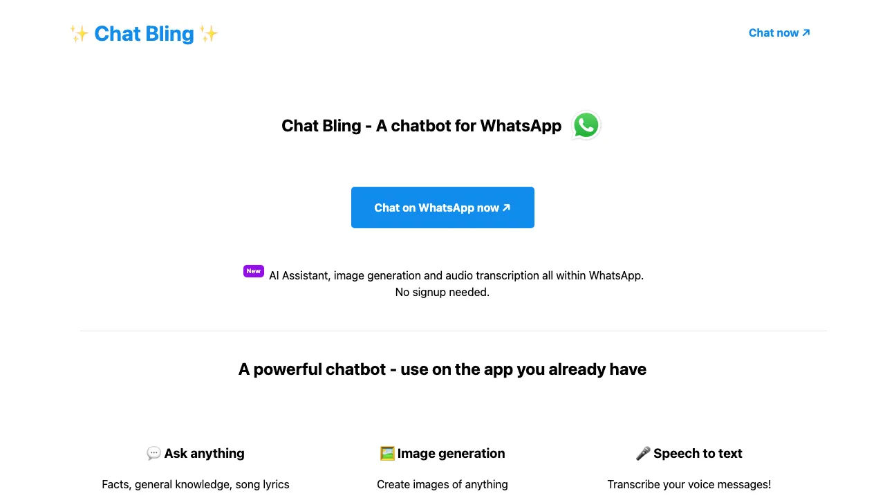 Chat Bling screenshot