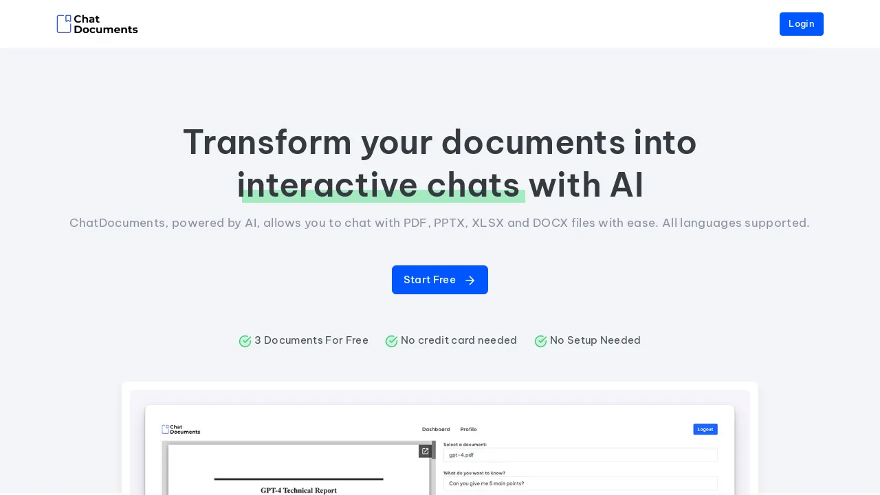 Chat Documents screenshot