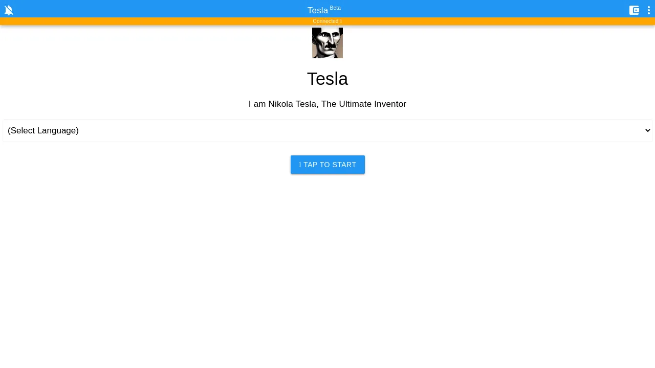 Chat with Tesla screenshot