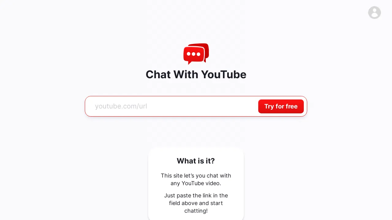 Chat with YouTube screenshot