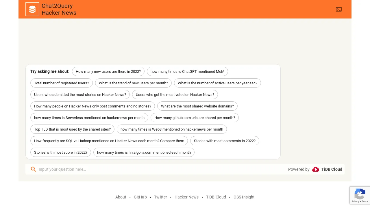 Chat2Query screenshot