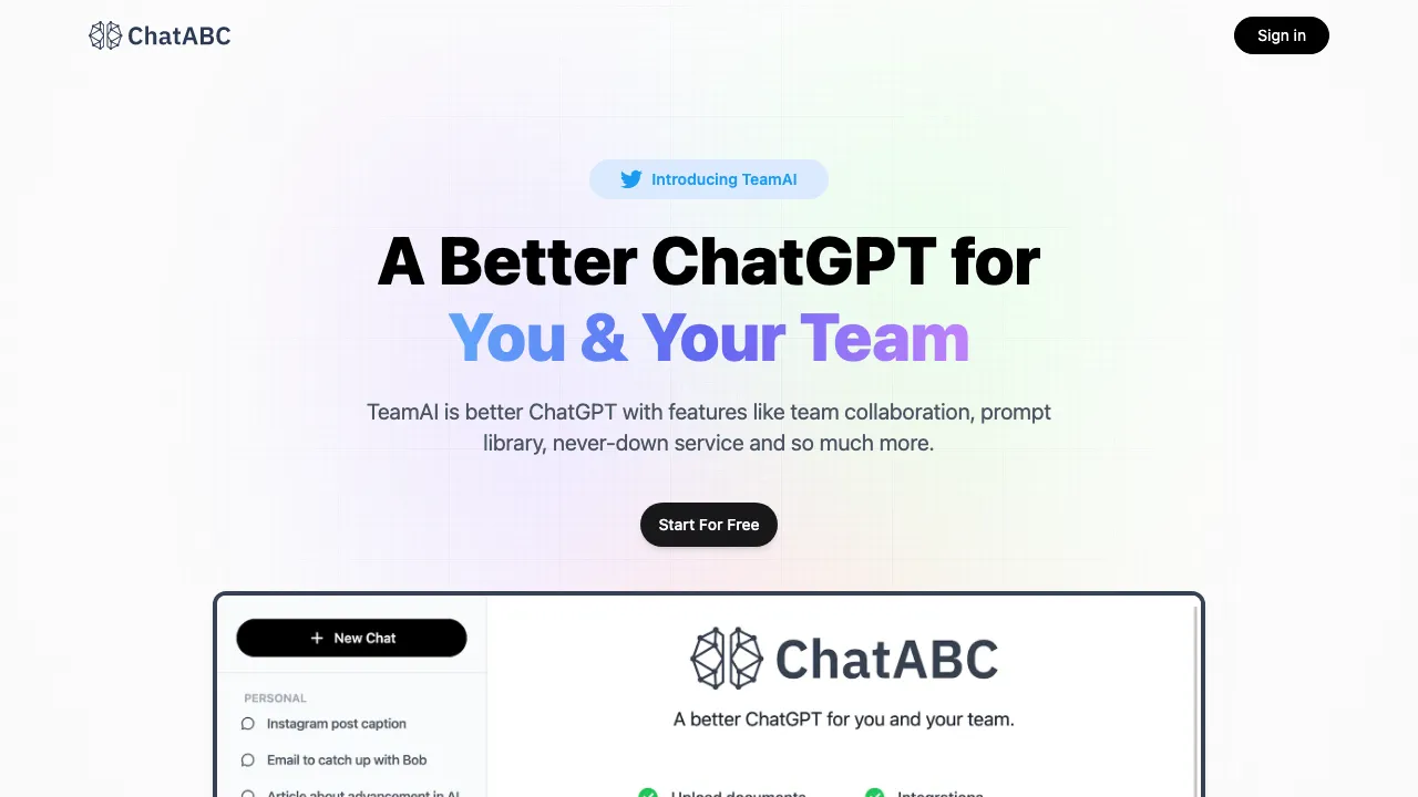 ChatABC screenshot