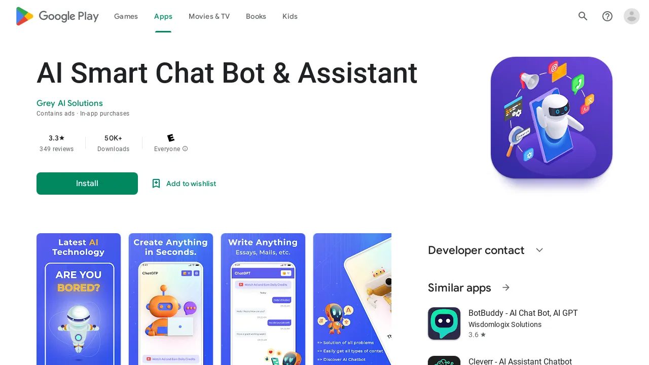 ChatBot App screenshot