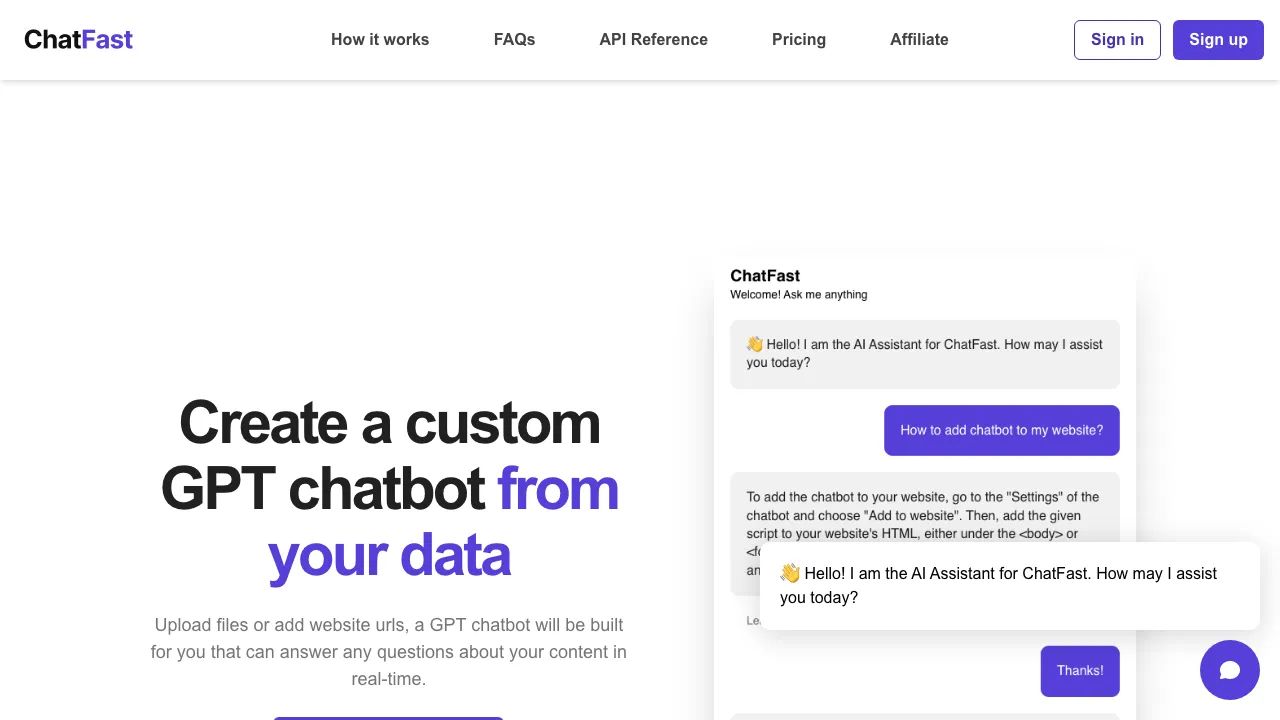 ChatFast screenshot