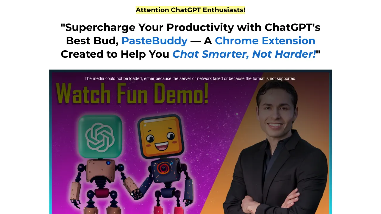 ChatGPT PasteBuddy screenshot